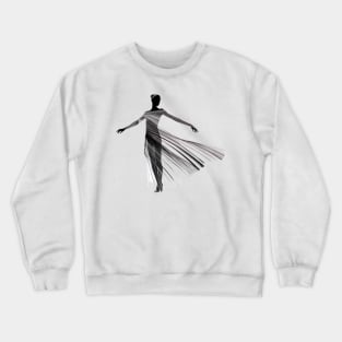Dynamic Minimalism: Capturing the Essence of Dance in Line Art Crewneck Sweatshirt